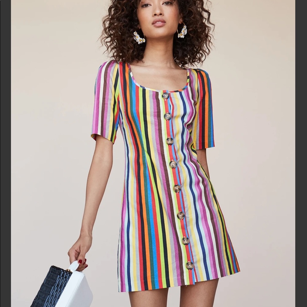 Revolve Mini Rainbow Dress